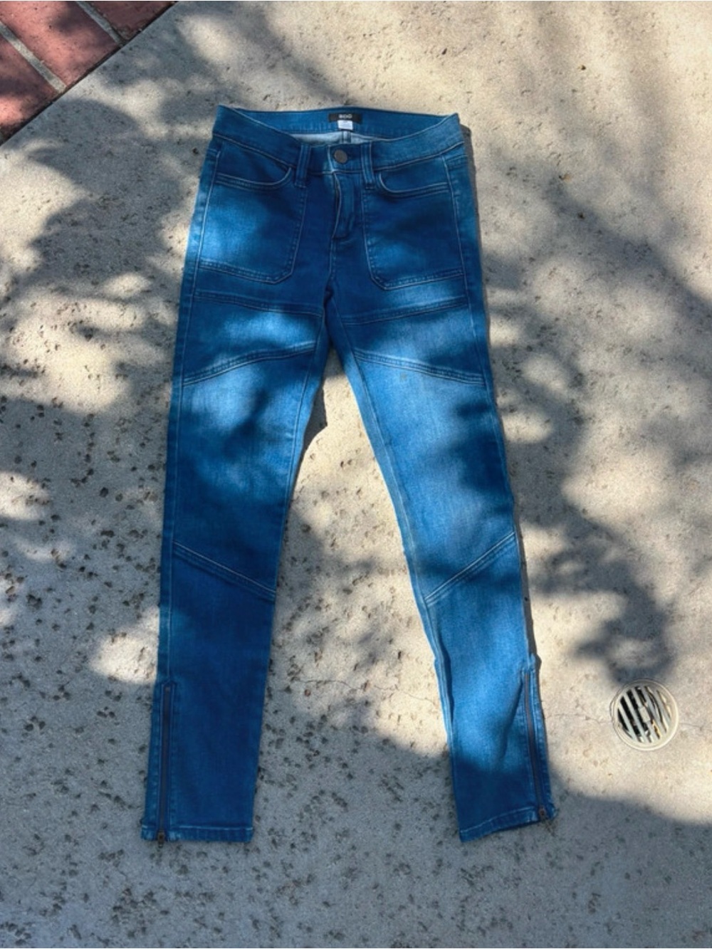 BDG Moto Ankle Zip Skinny Jeans